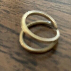Noonday Collection Gold Color Ring - It is one piece with two bands